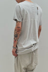 BORIS BIDJAN SABERI Short Sleeve T-Shirt TS ONE PIECE RF F035 Faded Light Gray 2 PBBS21